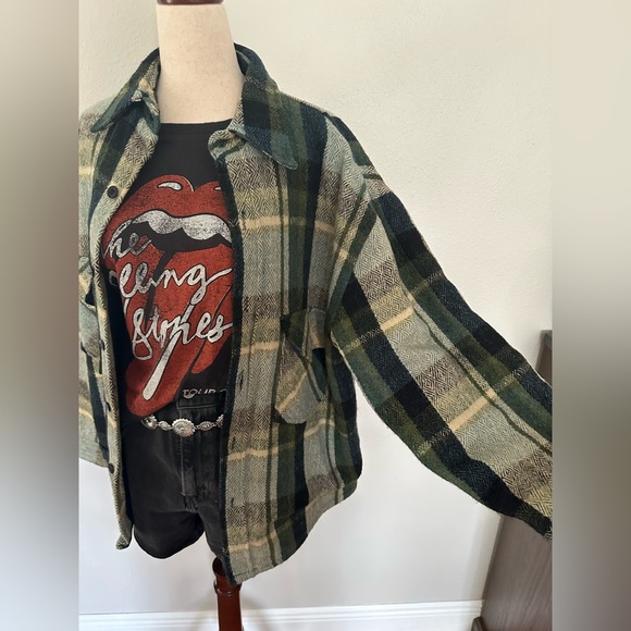 Vintage CPO Utility Jacket (Green Plaid Flannel) - Picture 3 of 4